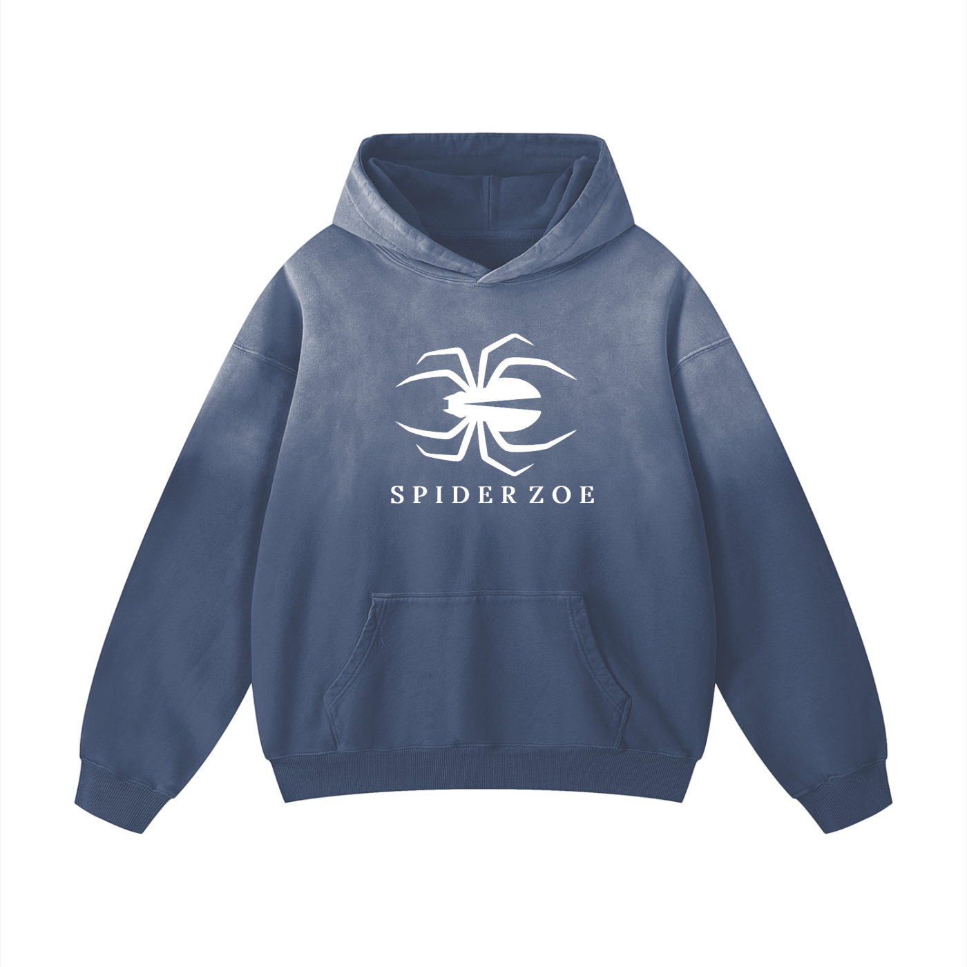 Heavyweight Blue SpiderZoe Oversized Hoodie