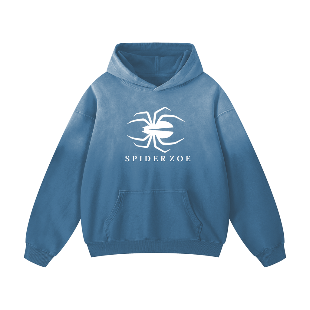 Heavyweight Blue SpiderZoe Oversized Hoodie